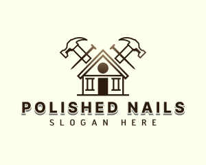 Hammer Nail Contractor logo design