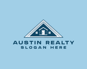 Roofing House Realty logo design