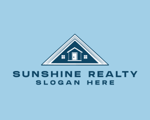 Roofing House Realty logo design