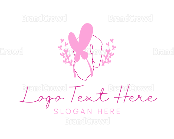 Butterfly Lady Beauty Logo