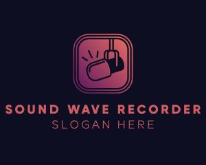 Microphone Audio Recording logo design