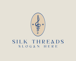 Embroidery Needle Thread logo design