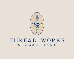 Embroidery Needle Thread logo design