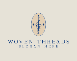 Embroidery Needle Thread logo design