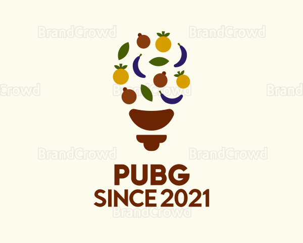 Light Bulb Vegetable Logo