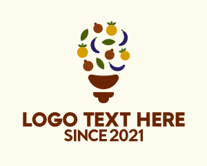 Ecosystem - Light Bulb Vegetable logo design