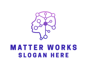 Matter - Artificial Intelligence Psychology logo design