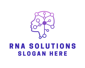 Rna - Artificial Intelligence Psychology logo design