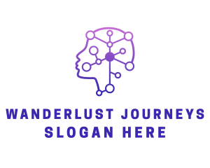 Medicine - Artificial Intelligence Psychology logo design