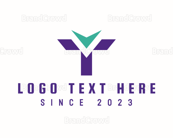 Telecom Industry Letter T Logo