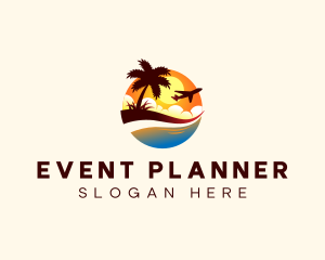 Travel - Travel Plane Resort logo design