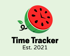 Watermelon Fruit Time  logo design