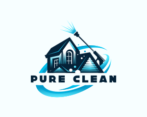 Pressure Washer Cleaning logo design