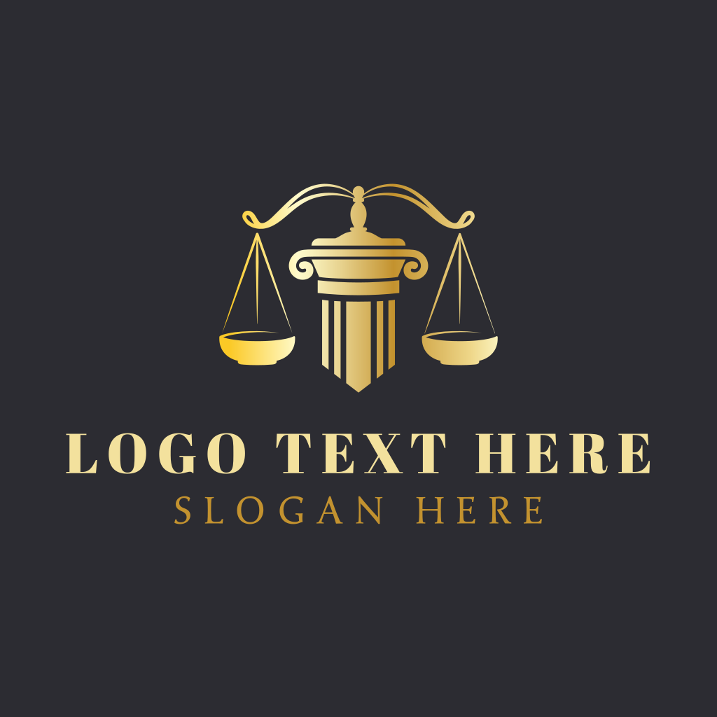 Golden Scale Pillar Logo | BrandCrowd Logo Maker