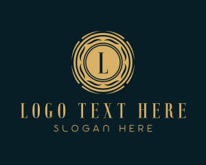 Event Styling - Gold High End Boutique logo design