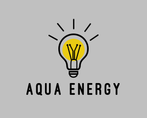 Energy Light Bulb  logo design