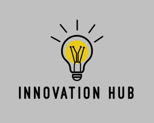 Incubator - Energy Light Bulb logo design