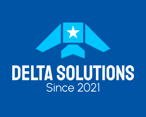 Delta - Star Airplane Aviation logo design