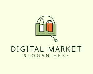 Online Grocery Shopping  logo design