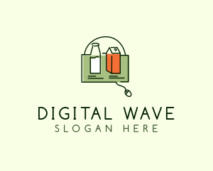 Online - Online Grocery Shopping logo design