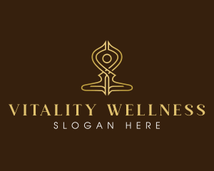 Meditation Yoga Wellness logo design