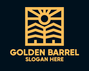 Golden Sun Property Homes logo design