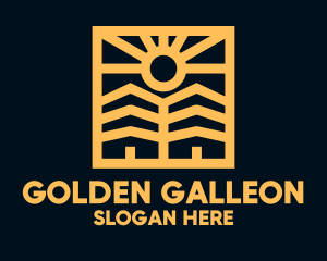 Golden Sun Property Homes logo design