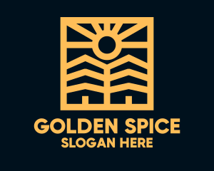 Golden Sun Property Homes logo design