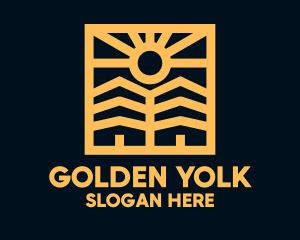 Golden Sun Property Homes logo design