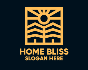 Golden Sun Property Homes logo design