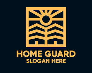 Golden Sun Property Homes logo design