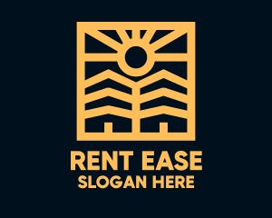 Rental - Golden Sun Property Homes logo design