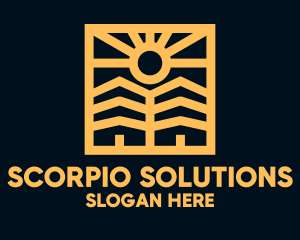 Golden Sun Property Homes logo design