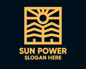 Golden Sun Property Homes logo design