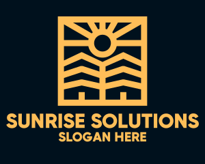 Golden Sun Property Homes logo design