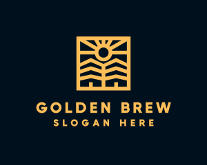 Golden Sun Property Homes logo design