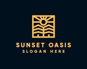 Golden Sun Property Homes logo design