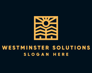 Golden Sun Property Homes logo design