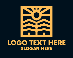 Mortgage - Golden Sun Property Homes logo design