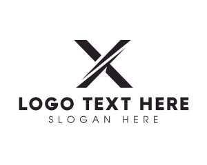 Slash - Professional Modern Letter X logo design