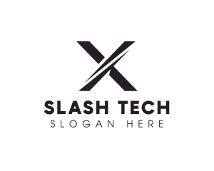 Slash - Professional Modern Letter X logo design