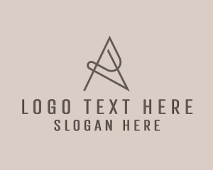 Letter A - Programming Loop Expert logo design