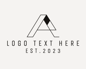 Interior - Minimalist Letter A Company logo design