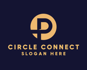 Circle - Modern Circle Letter P logo design