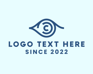 Optometry - Surveillance Eye Letter C logo design
