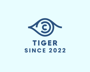 Optometrist - Surveillance Eye Letter C logo design