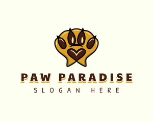 Pet Paw Print logo design