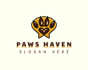 Pet Paw Print logo design