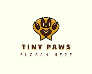 Pet Paw Print logo design