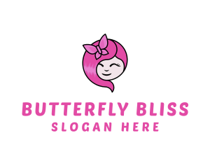 Butterfly - Kid Girl Butterfly logo design